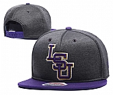 LSU Tigers Team Logo Gray Purple Adjustable Hat GS,baseball caps,new era cap wholesale,wholesale hats